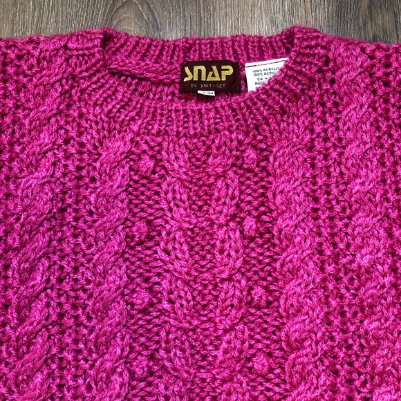 Vintage 80’s Chunky Cable Knit Sweater Vest - Picture 7 of 17